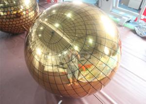 China Hanging Disco Shiny Christmas Ball Mirror Rainbow Balloon Inflatable Disco Mirror Ball For Christmas Party Show on sale