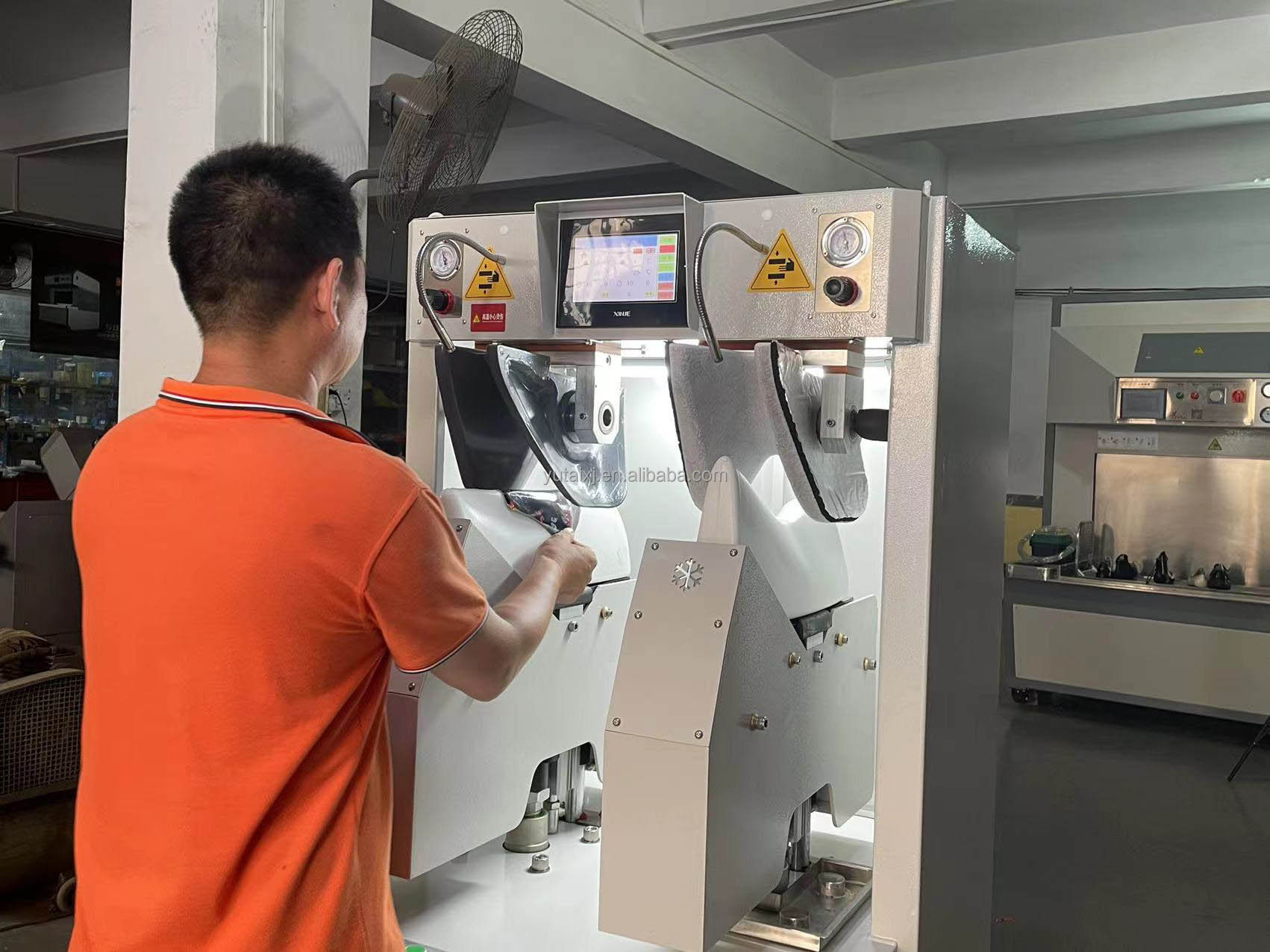 Revolutionize Your Shoe Production with YT-688A 3D Upper Vamp Shoe Crimping Setting Machine