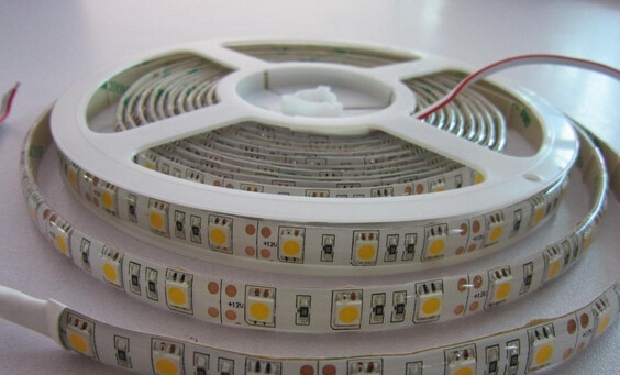 0.2mm thickness indoor 12v LED strips SMD5050 300LED 24volt led flexible lamp 6-7 lm/Chip 2700-6500K
