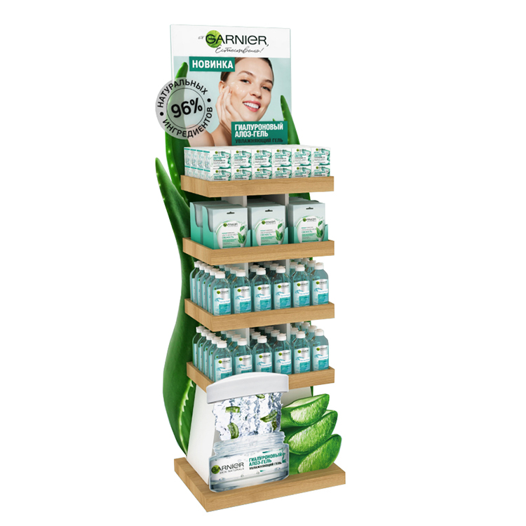 Wallmount Wine Display Stand Stylish Beer Bottle Holder Utility Glorifier For Supermarket
