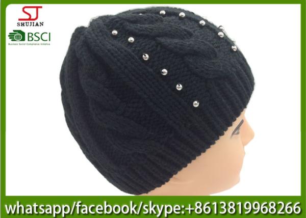 Chinese manufactuer beanie patch knitting hat cap patterns 69g 20*20cm 100