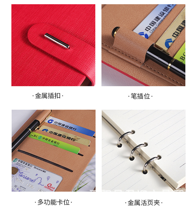 2022 Monthly Planner Hardcover Customized Leather Notebook Gift Set Executive Agenda