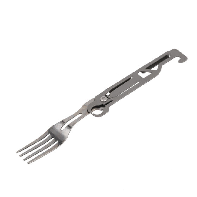 CNC Swiss Folding Hunting Knife Camping Knife Fork Spoon Set