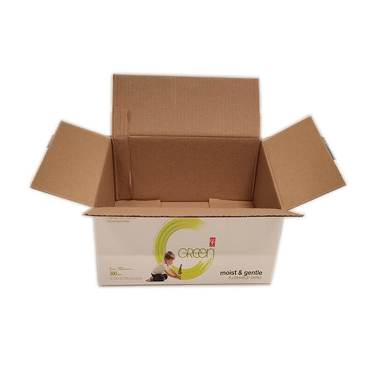 Practical Kraft Paper Corrugated Gift Box Dustproof Wear Resistant