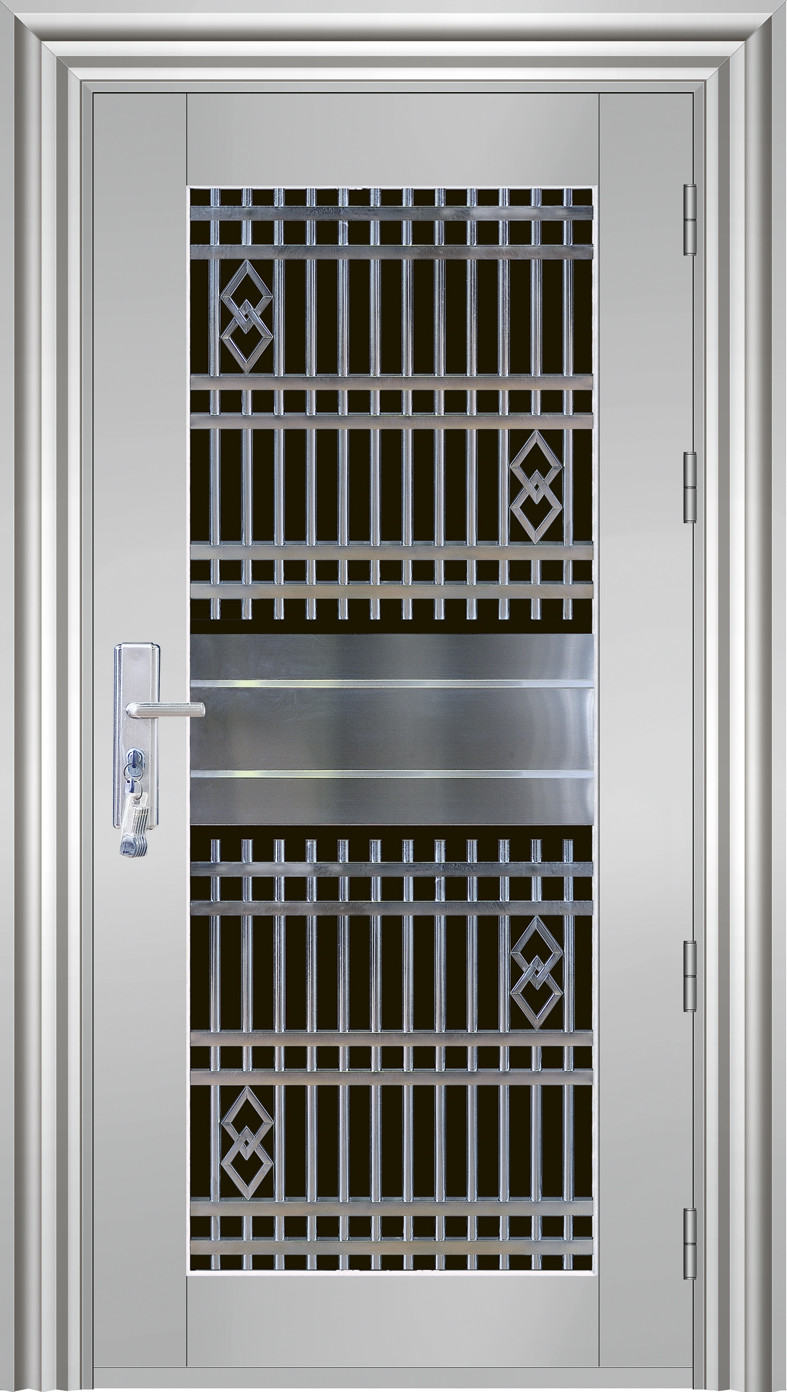 Home Security Steel Fire Rated Entry Doors Leaf Thickness 42mm