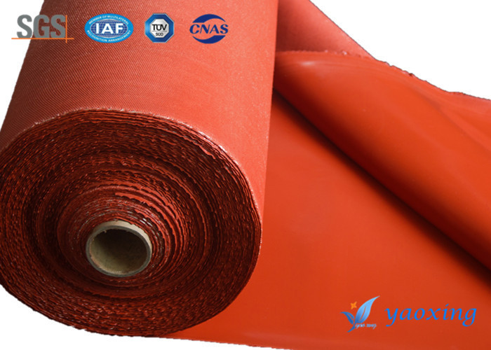 Anti - Corrosion Silicone Coated Fiberglass Fabric With Good Aging Resistant