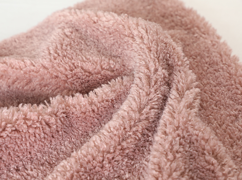 Polyester Sherpa Fleece Fabric Warm Effect Customizable