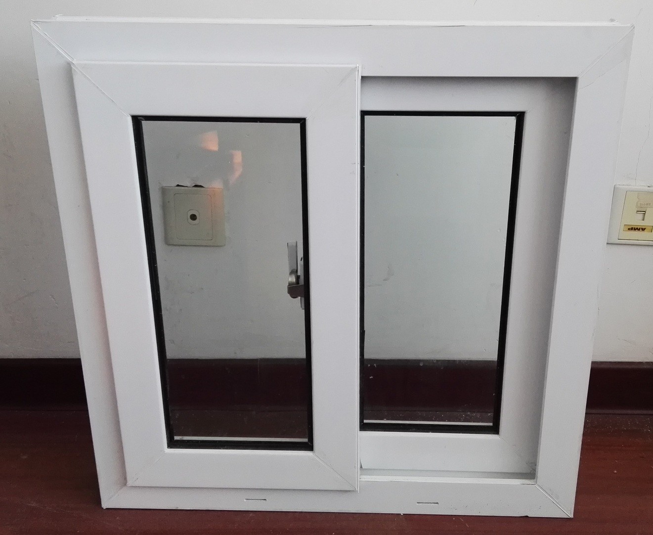 Simple Installation Double Glazed Pvc Sliding Window With Comprehensive