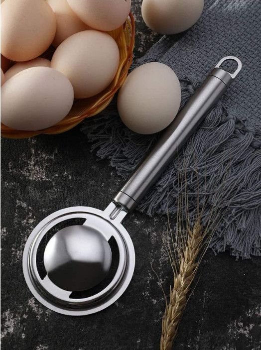 Multiusage Stainless Steel Egg Yolk Separator CU Approved 21.3cm Long