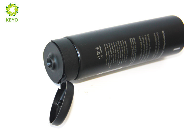2 OZ Offset Printing Shaving Cream Tube Matte Black Color With Flip Cap
