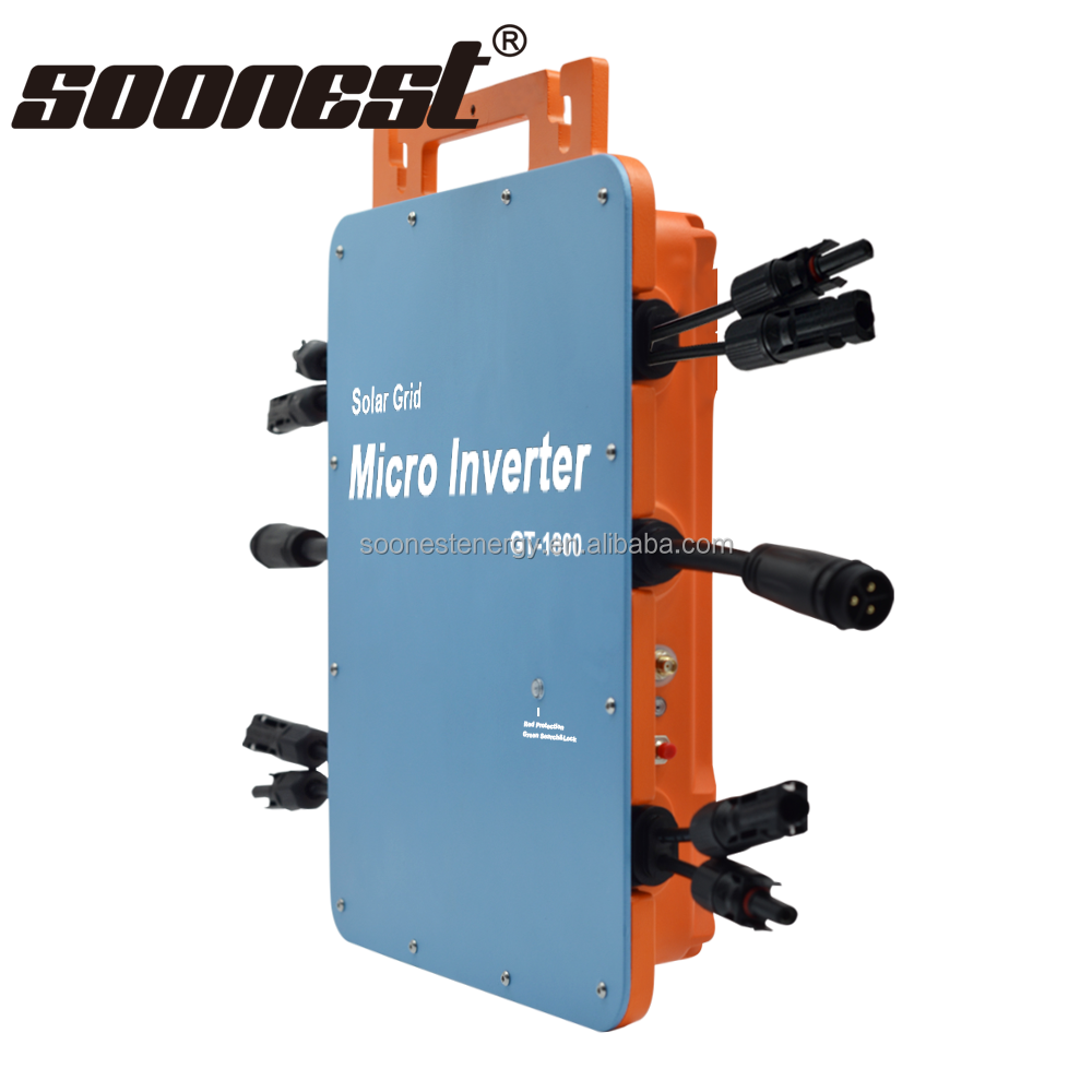 Ready Stock 1800 Watt Solar Micro Inverter Wifi Communication Bdm 2000 Microinverter 1800W Balcony Solar Power System