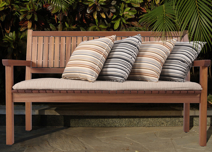 Exquisite Solid Wooden Outdoor Furniture / Solid Wood Garden Furniture Not Easy Deform