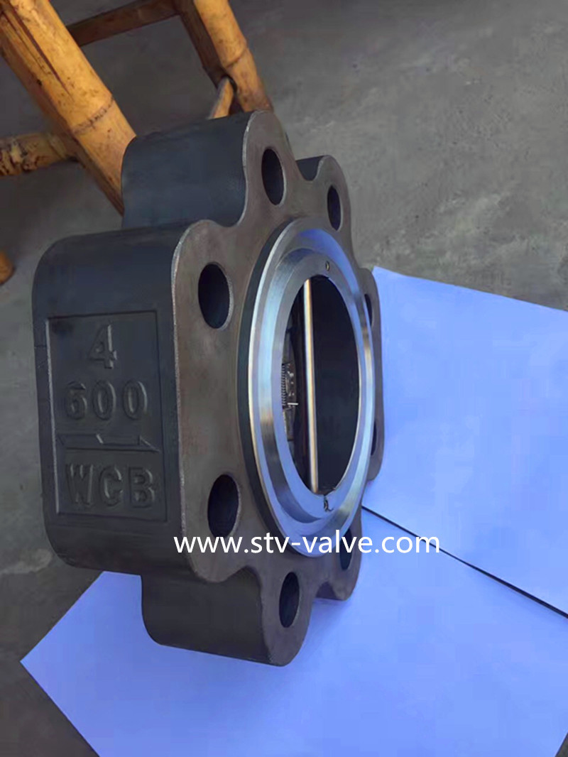 Dual Plate Lug Type Check Valve,600LB,4 Inch,WCB Body,316 Trim,Lug Type End