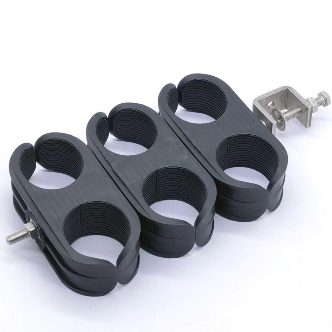 Combined Cable Clamp for Rru Fiber Optical Cable and DC Power Cable