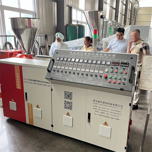 High Efficiency Plastic Pipe Extrusion Machine Dual Screw Extruder