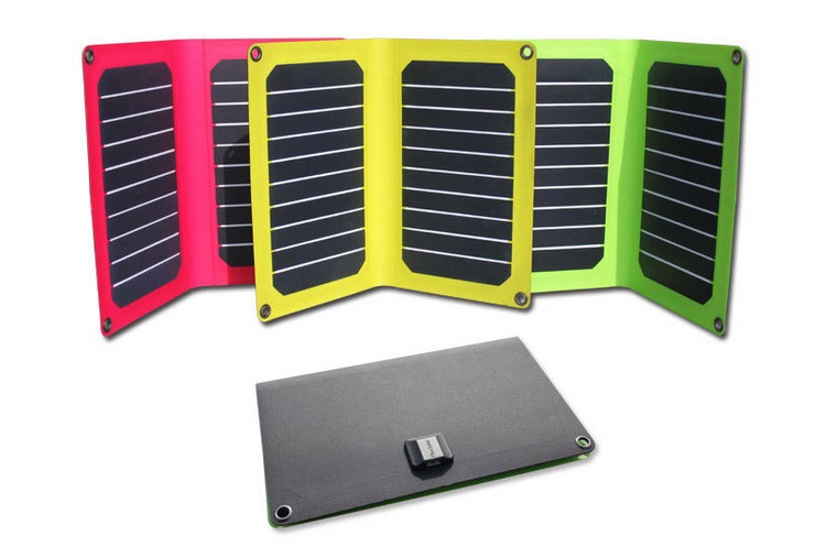 10.6W Monocrystalline Silicon Solar Panel For Outdoor Emergency Cell Phone Charging