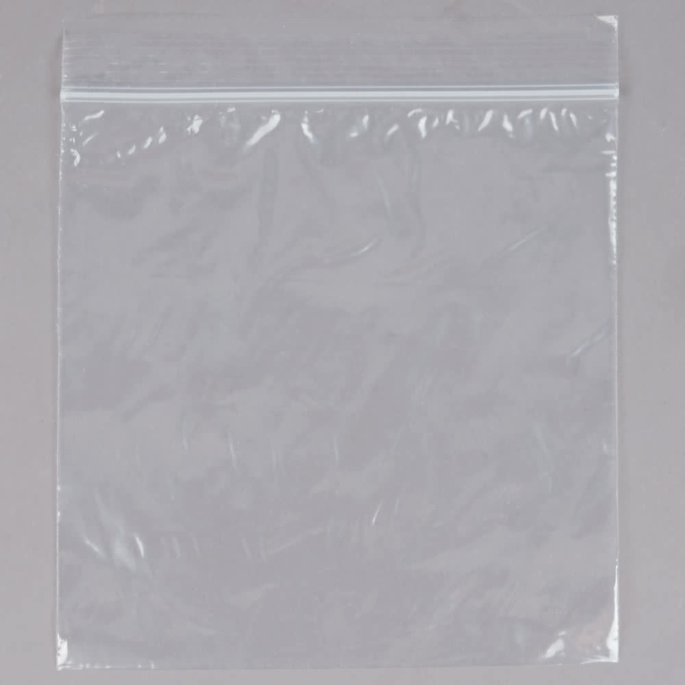 6" X 6" Seal Top Plastic Bags , Clear Colour​ Custom Printed Plastic Food Bags