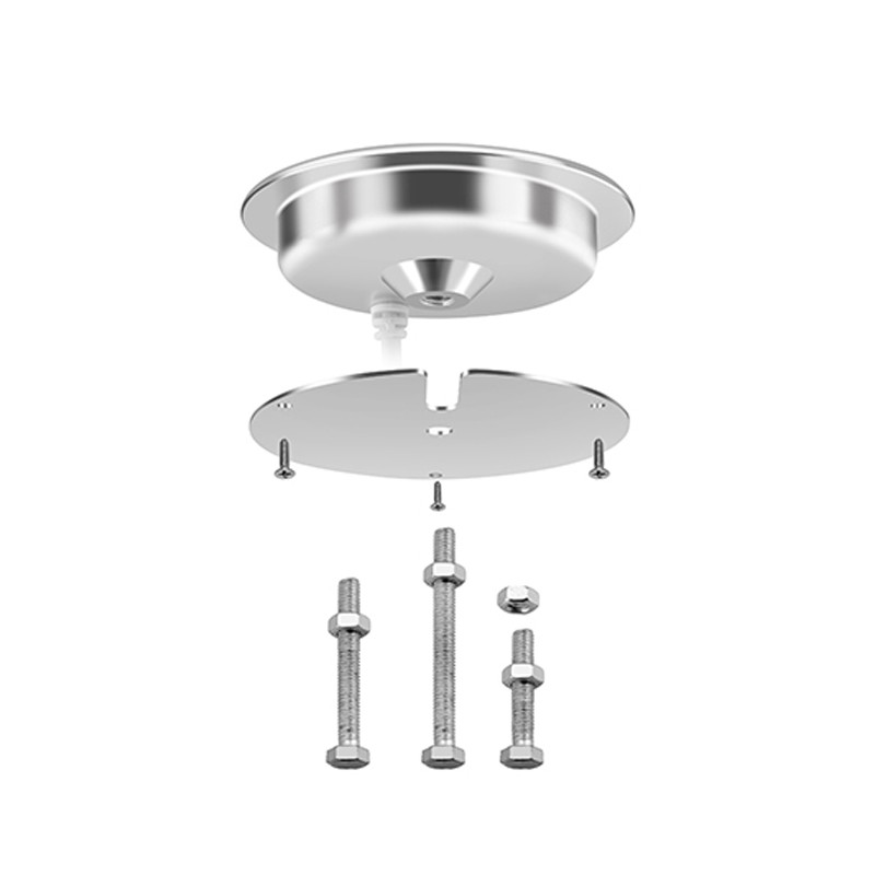 Desktop Round 15W Embedded Wireless Charger Aluminum Alloy