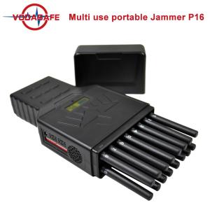 Polyester Pu 25m Radius 16W 12000mAh 5G Jammer Blocker