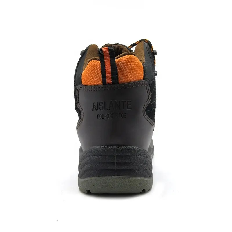 Mens Steel Toe Safety Boots Anti-Static Waterproof Leather Work Boots Black