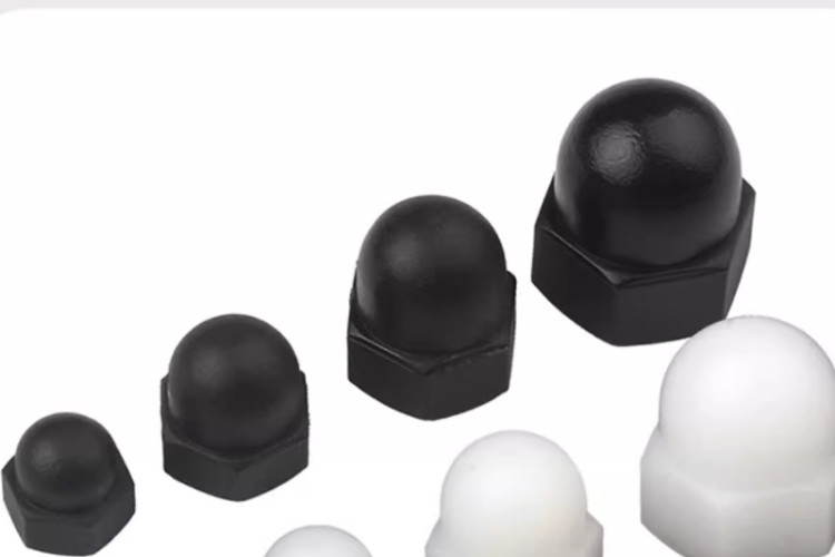 High-Quality M12 & M20 Nylon Dome Cap Nuts Plastic Acron nuts Custom Black white Nuts