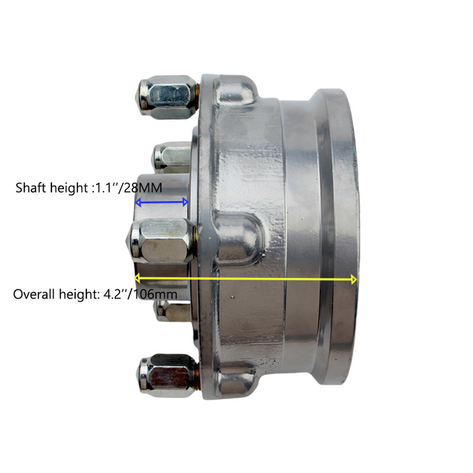 Motorcycle accessories wheel hub three wheel motorcycle front wheel 5 hole Ring interchanger 6304 brake pan