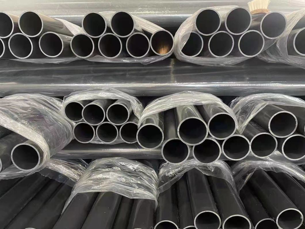 HDPE Plastic Polyethylene PE Pipe Water Supply Tube with Blue Stripe