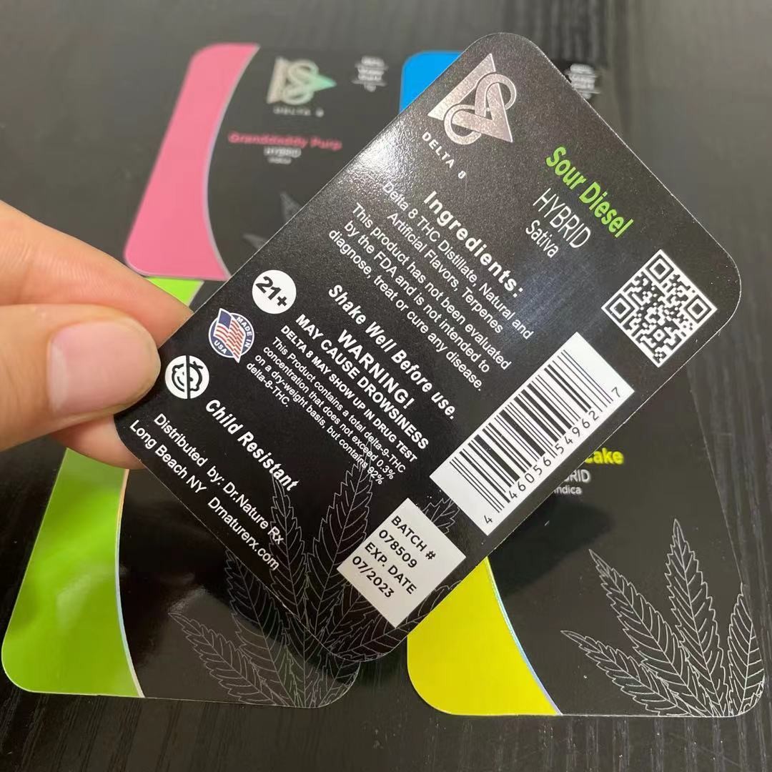 200gsm Art Paper Silver Hologram Blister Card Packaging For Pen Cbd