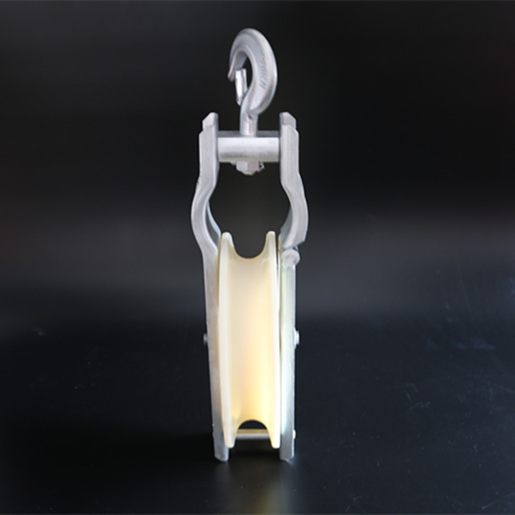 Hydraulic Fiber Optic Cable Pulley , Cable Laying Rollers Wire Block And Tackle Wheel Width 50mm-1040mm