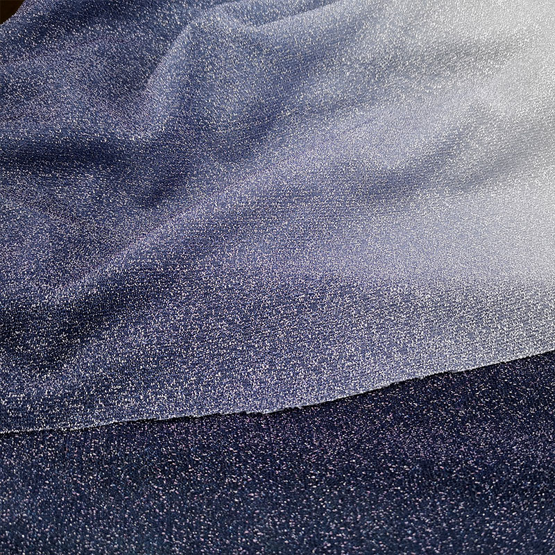 Fancy Gradient Color 147cm Stretch Sequin Fabric Tricot Knitted