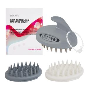 Buy cheap Gray Interchangeable Scalp Scrub Brush With 3 Hardness Levels product