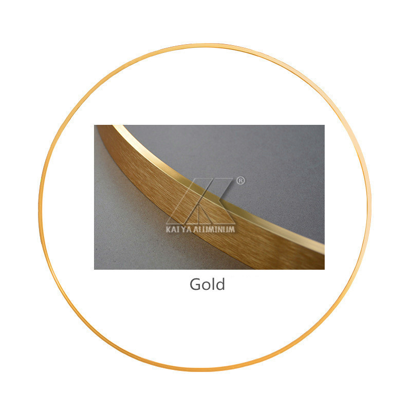 Modern Metal Round Aluminium Mirror Frame 6063 T5 For Wall Pictures