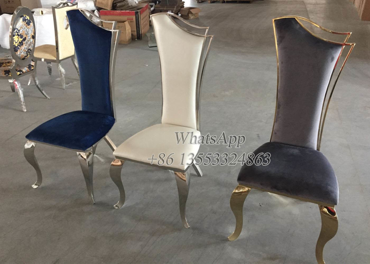 Crushed Velvet Dining Room Chair For Sale From Manufacturer (YS-5)
