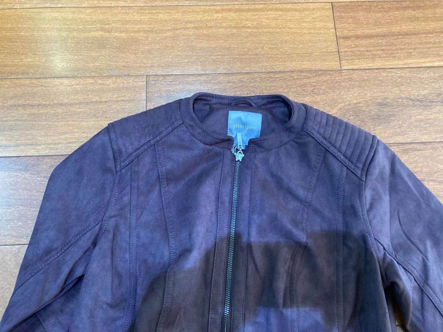 95% Polyester 5% Elastane Sueded Ladies Bomber Jacket