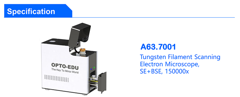 Scanning Electron Opto Edu Microscope A63.7001 SE+BSE 150000x
