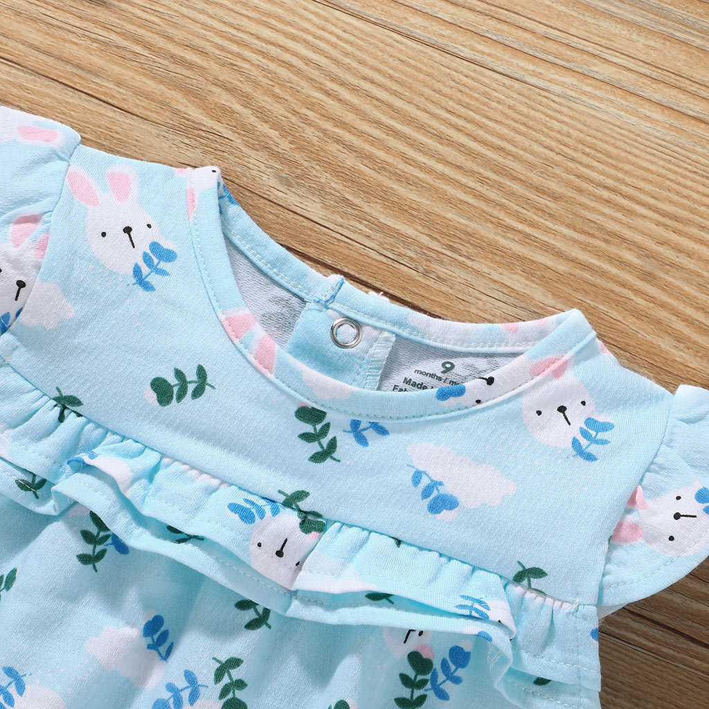 Summer Children'S Clothing Girls Full Printing Small Flower Children'S Dress