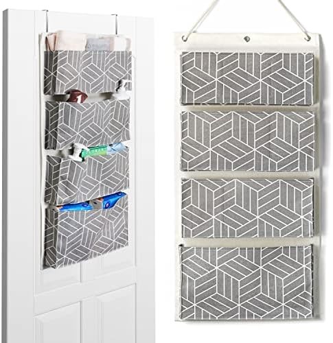 2PCS LARGE WALL HANGING STORAGE BAG, DOOR CLOSET LINEN FABRIC POCKETS ORGANIZER, WATERPROOF FOR LIVING ROOM BEDROOM