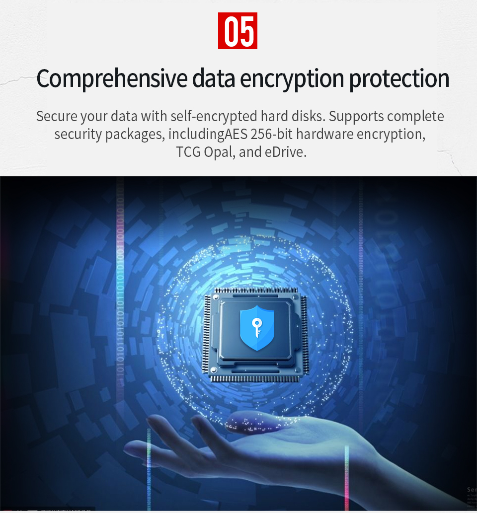 3D NAND Flash 512GB Solid State Drive Comprehensive Data Encryption Protection