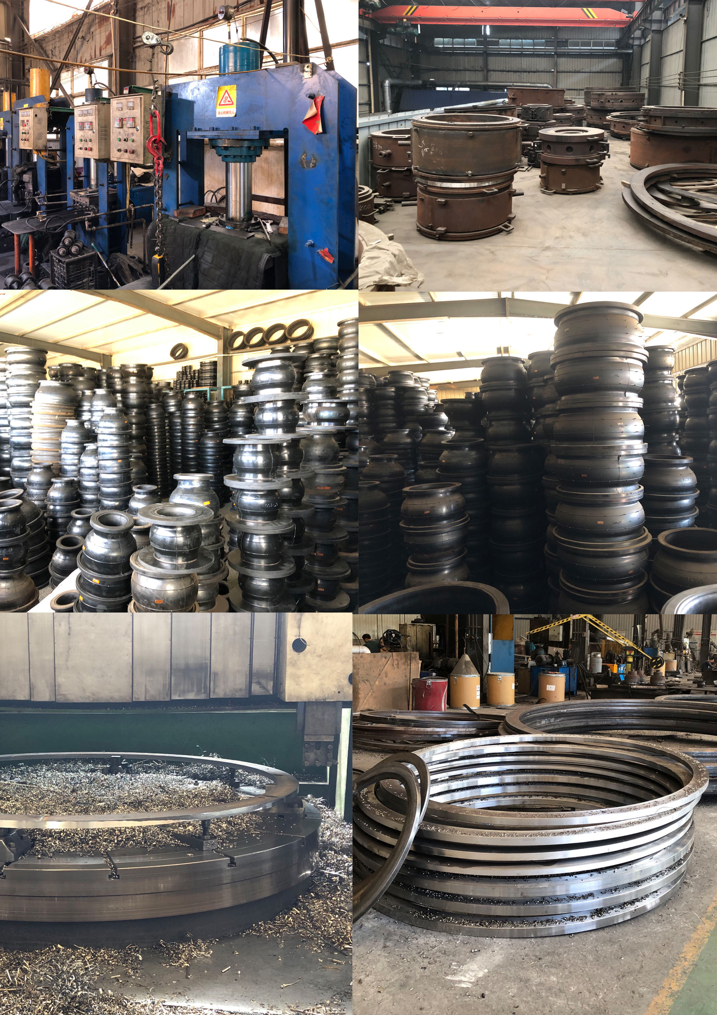 DIN PN16 Concentric Reducing Custom Rubber Expansion Joint Carbon Steel Galvanized Epdm Flexible Flange Type