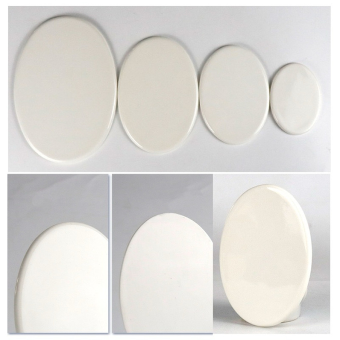 Oval Shape Sublimation Ceramic Tile Blanks DIY Projects Various Size