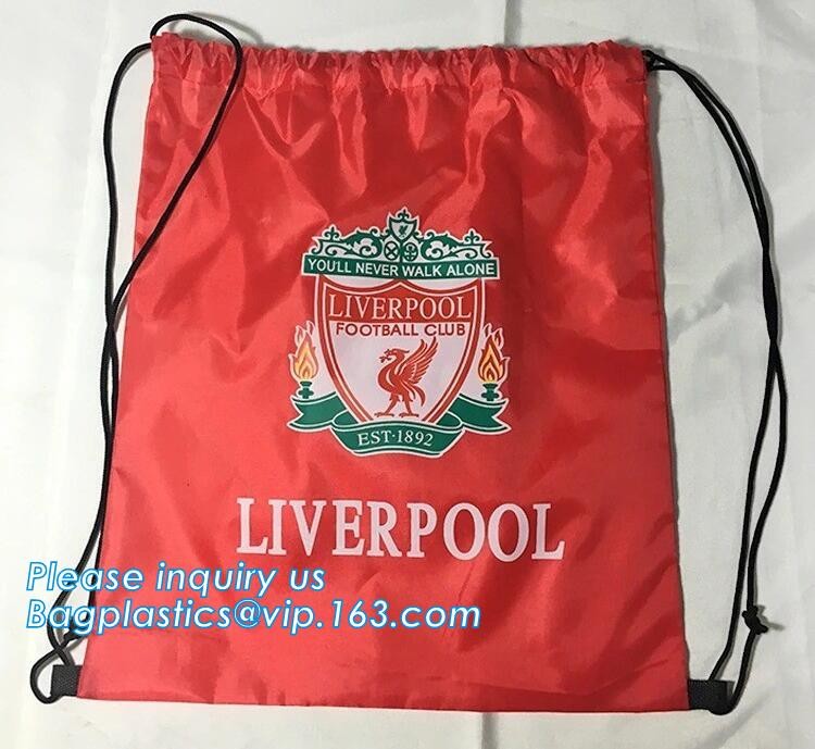 Promotion Custom Eco Friendly Sublimation Polyester Folding Shopping Bag,Promotional Sports Gym Sack Polyester Drawstrin