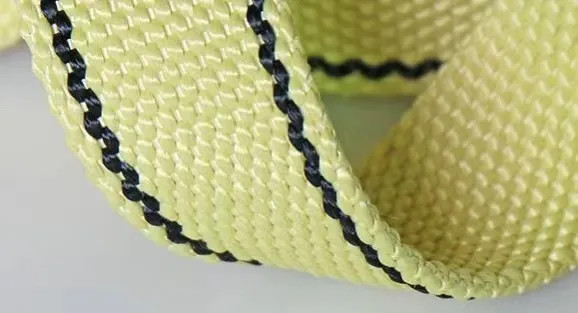 Fireproof Black Aramid Flame Retardant Webbing 10mm 20mm