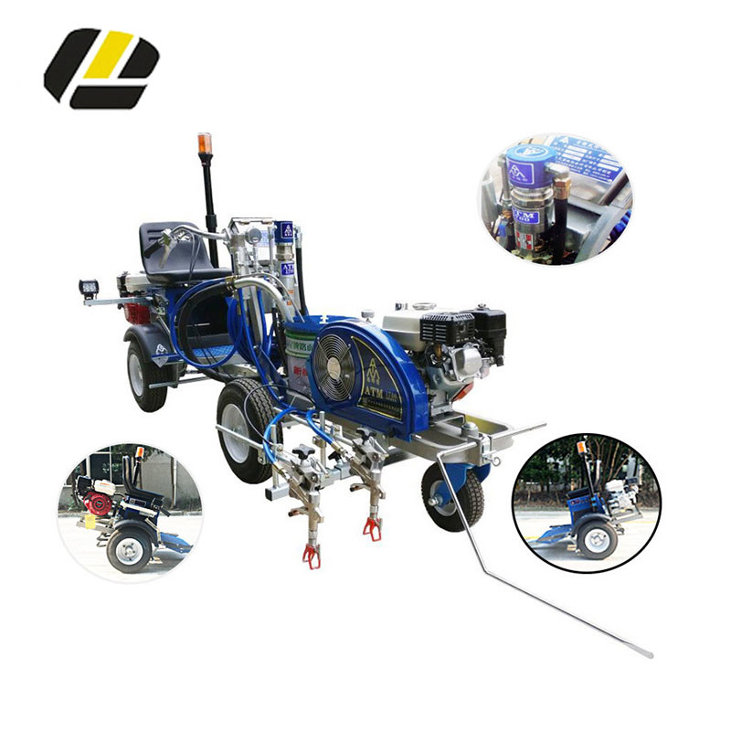 Glass Beads Dispenser 5.5HP Honda Engine Road Painting Machine