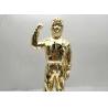 Buy cheap Disease Resistance Hero zinc alloy 250mm Height Custom Trophy Awards from wholesalers