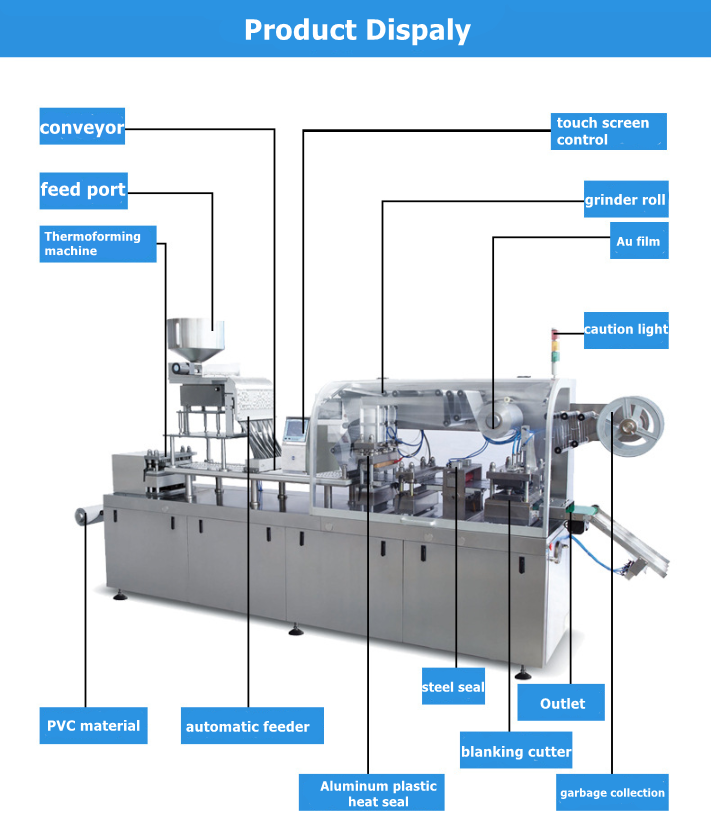 Advanced Design pill tablet jam automatic blister forming pack machine