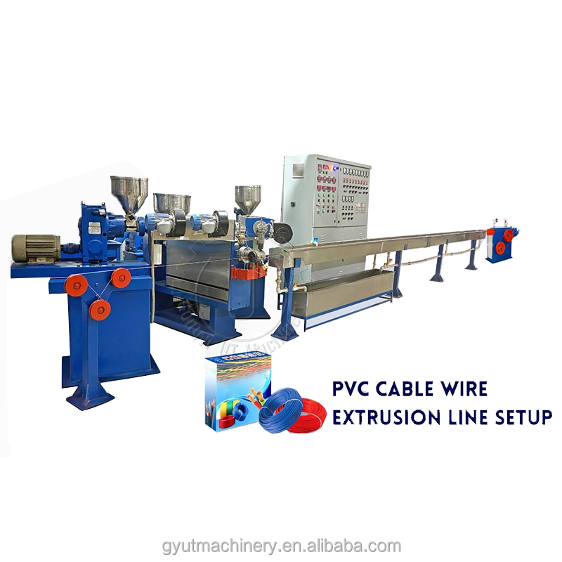 8000 KG Power Cable Wire Jacket Sheath Production Line Cable Extrusion Machines with Screw L/D Ratio 28 1