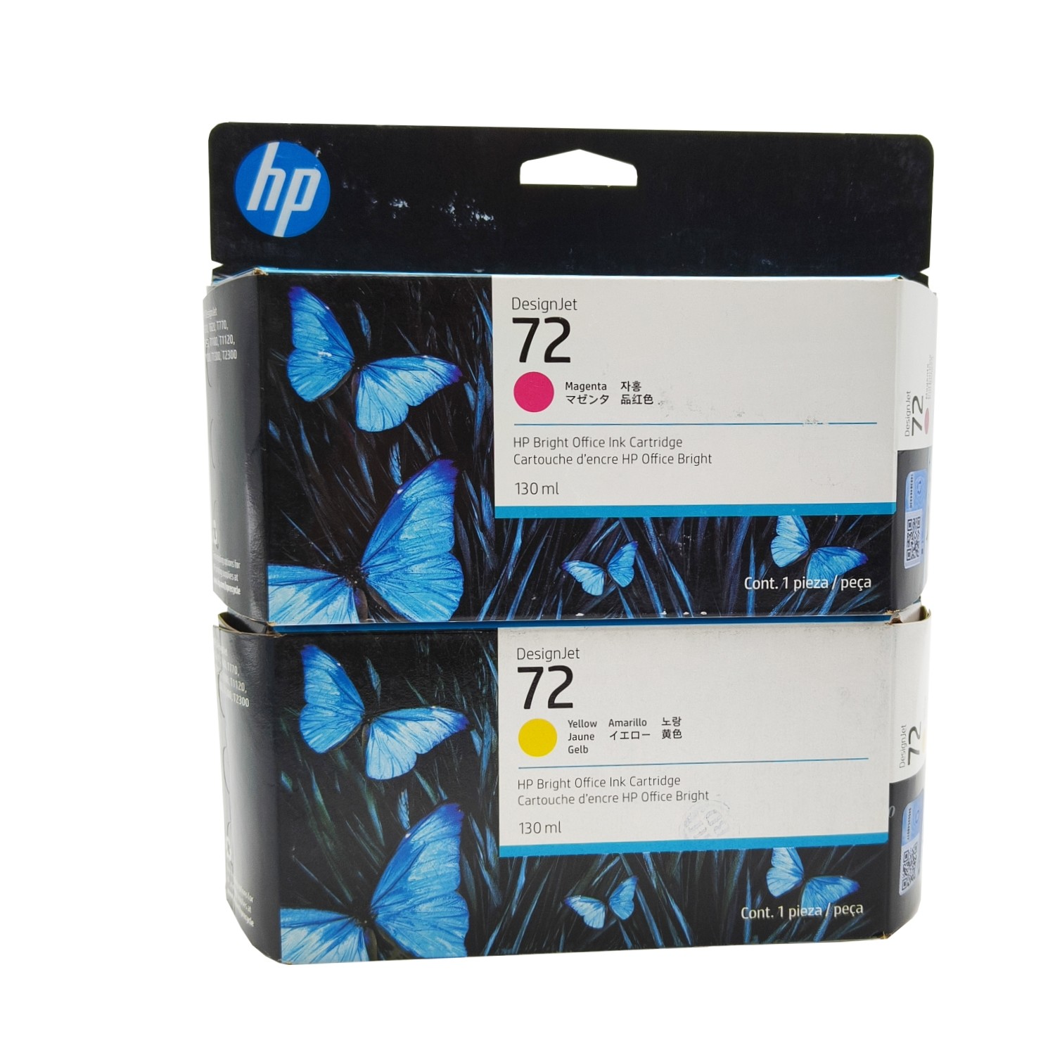 Original Ink Cartridge For HP 72 T770 T790 T795 T610 T620 T1100 T1120 T1200 T1300 T2300 Six Colors C9370A C9371A C9372A C9373A C9374A C9403A 130ml