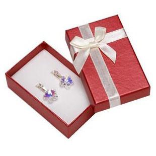 Faux Velvet Insert Jewelry Gift Boxes , OEM / ODM Jewelry Box For Pierced