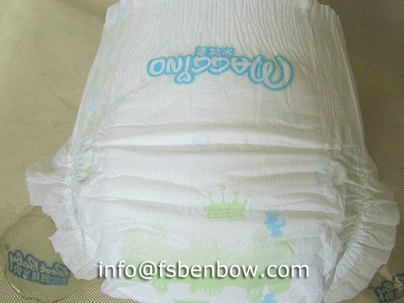 B Grade Diaper Velcro Diaper Baby Care Product Benbow Softest Baby Diaper