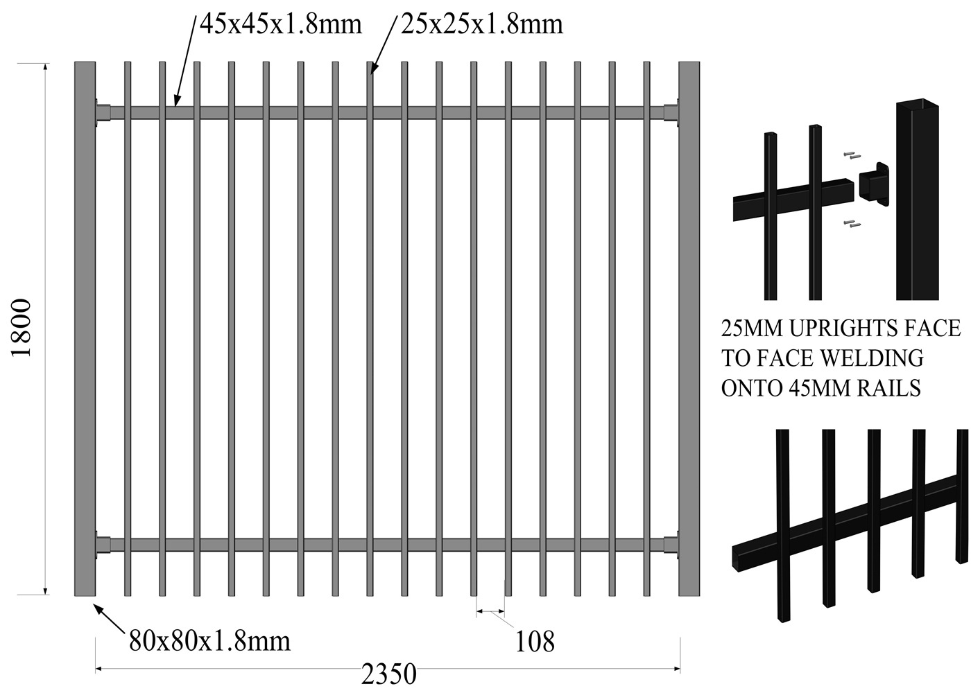 garrison fencing for sale